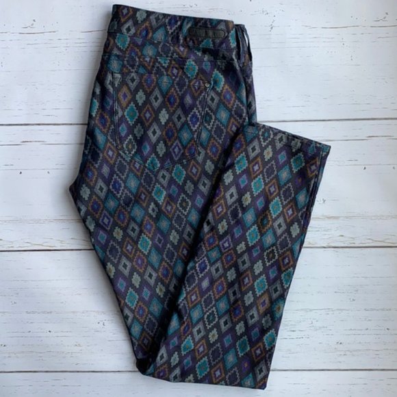 Mavi Serena Aztec Print Boho Skinny Jeans - Picture 3 of 6